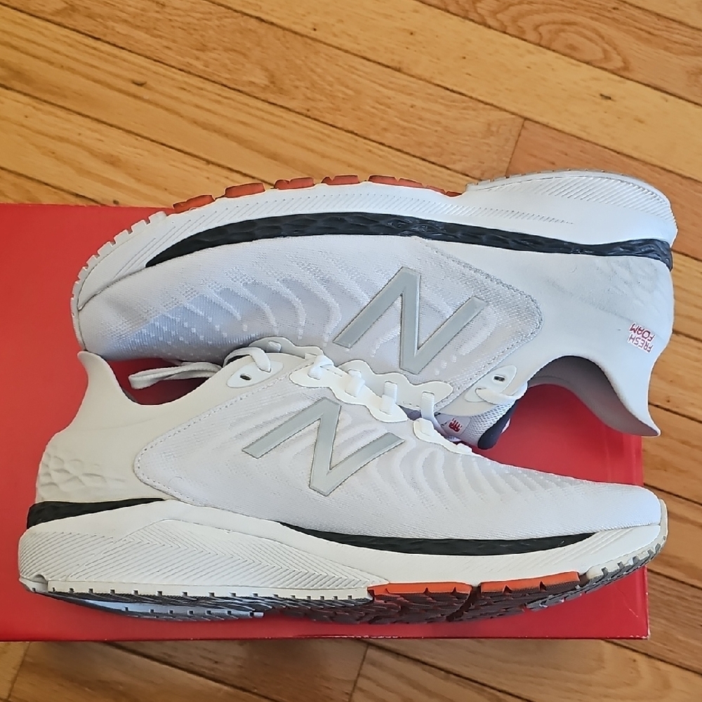 New Balance White Running Shoes